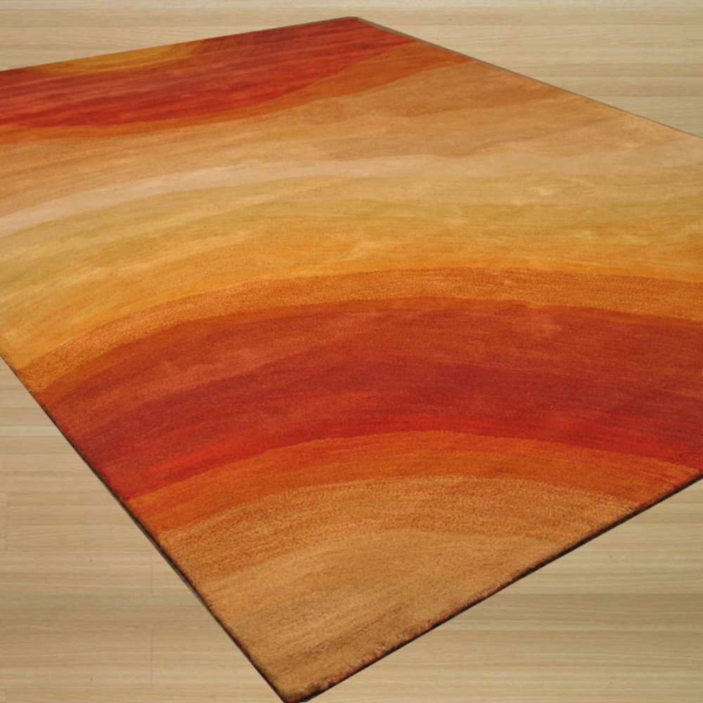 Desert Mirage Hand-Tufted Wool Rug - Picture 2 of 3